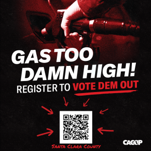 Gas too high Santa Clara County Voter Reg QR Code
